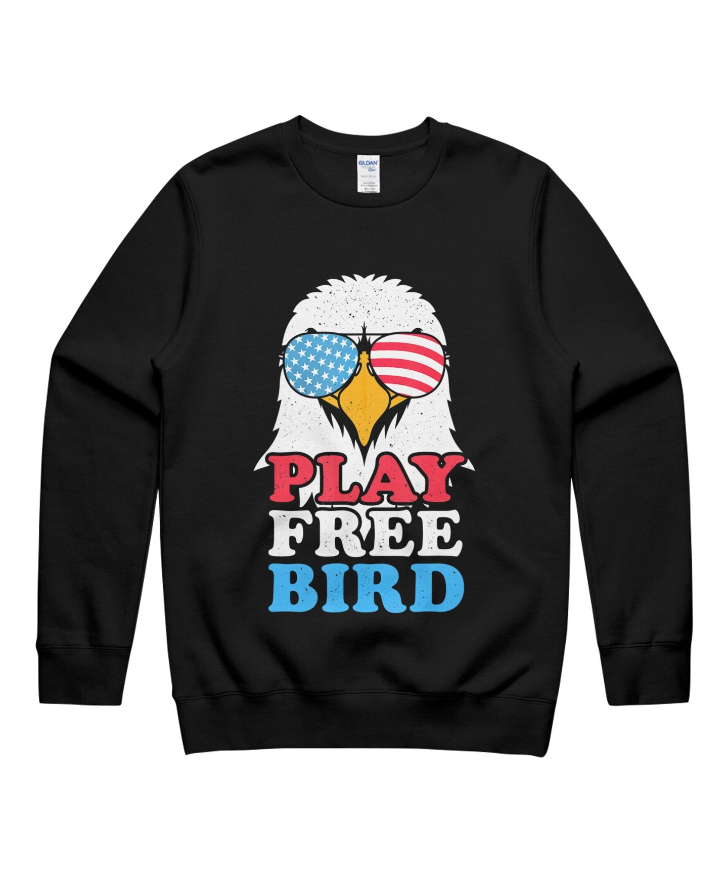 Play Free Bird – Usa American Flag 4Th Of July Fourth T-Shirt Unisex Crewneck Sweatshirt