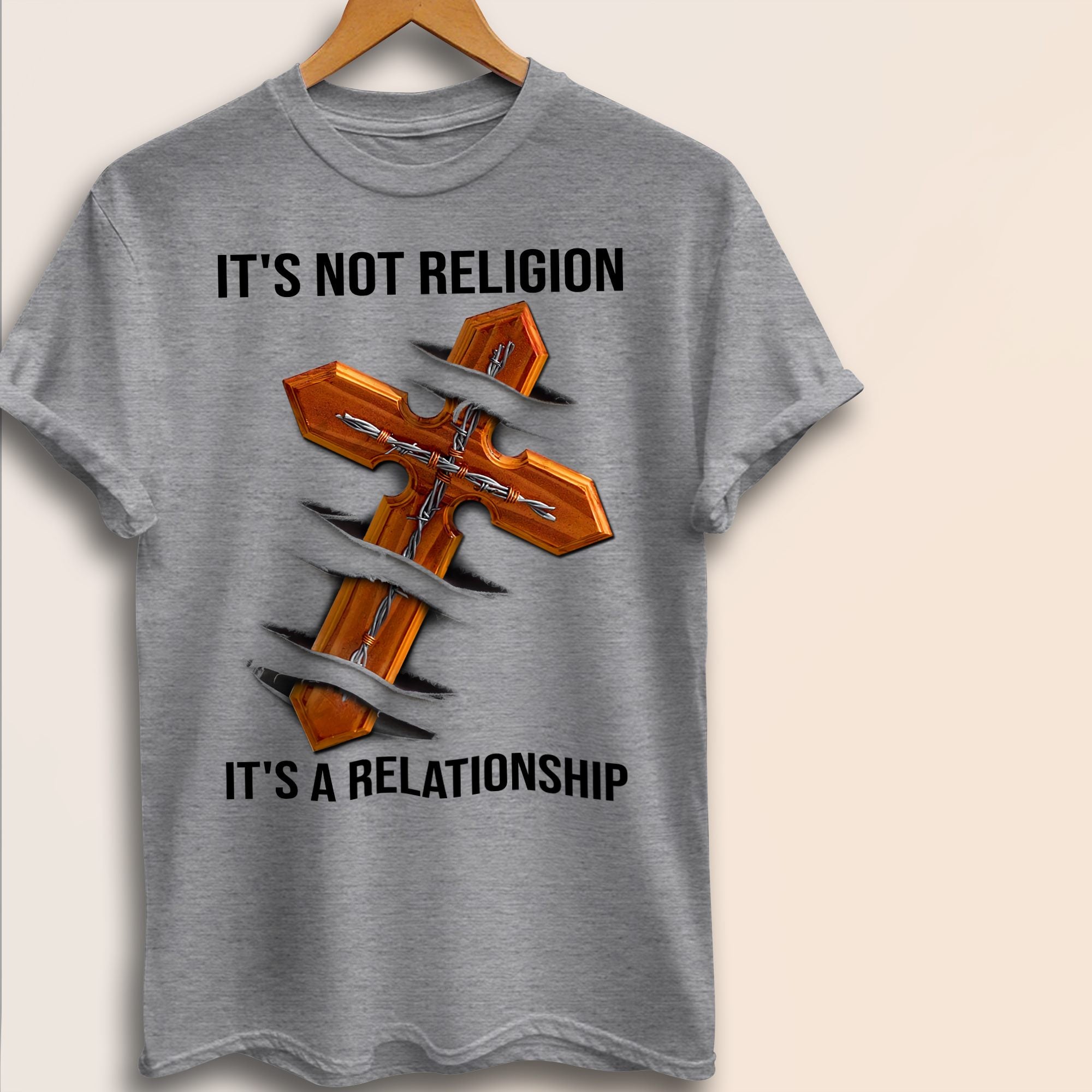 It’S Not Religion It’S A Relationship Cross Jesus Christ Gift Standard/Premium T-Shirt