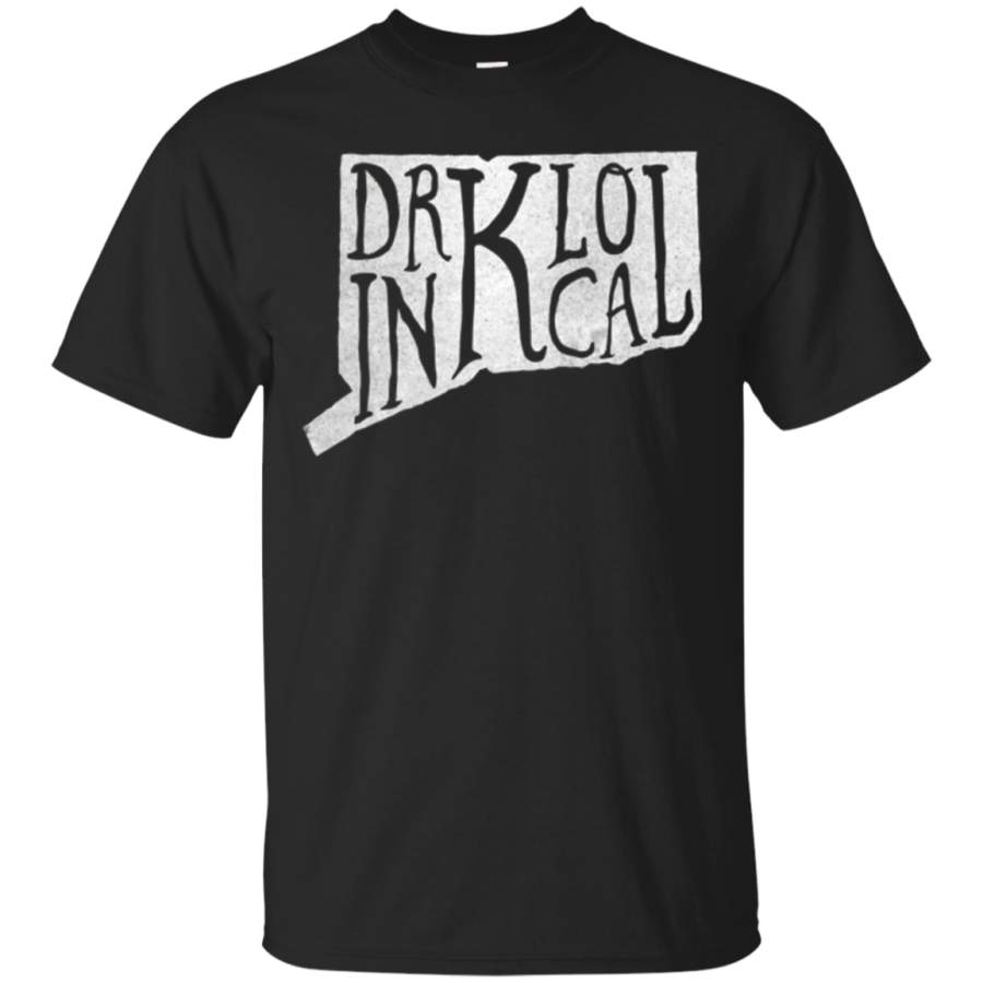 AGR Drink Local Connecticut State Outline Craft Beer T-shirt