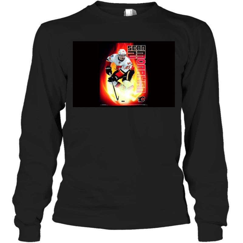 International Calgary Flames Sean Monahan Premium Wall Long Sleeve T-Shirt