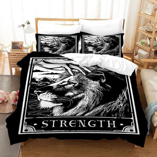 Tarot Strength 16 Duvet Cover Pillowcase Home Decor 3D Bedding Set 1931