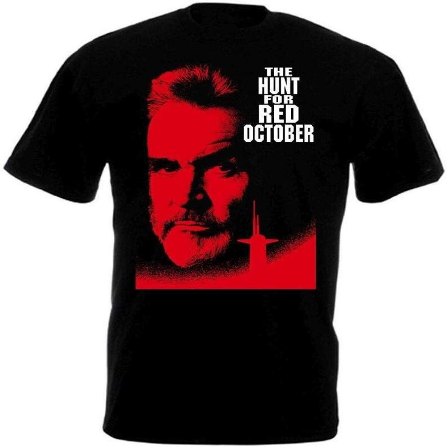 Hunt October Movie Poster T-Shirt For Men