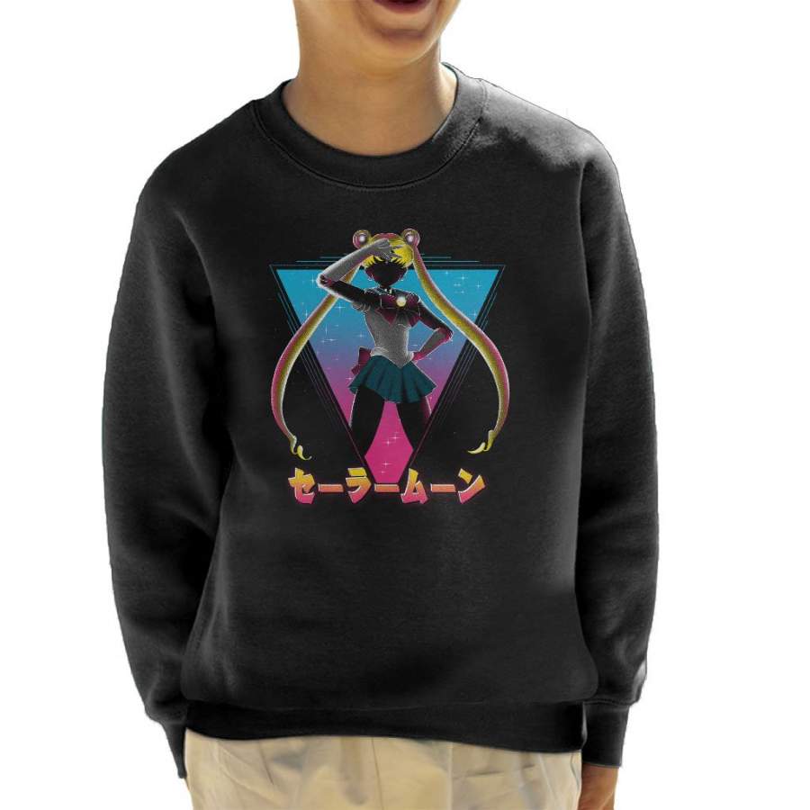 Pretty Soldier Sailor Moon 80s Kid’s Sweatshirt