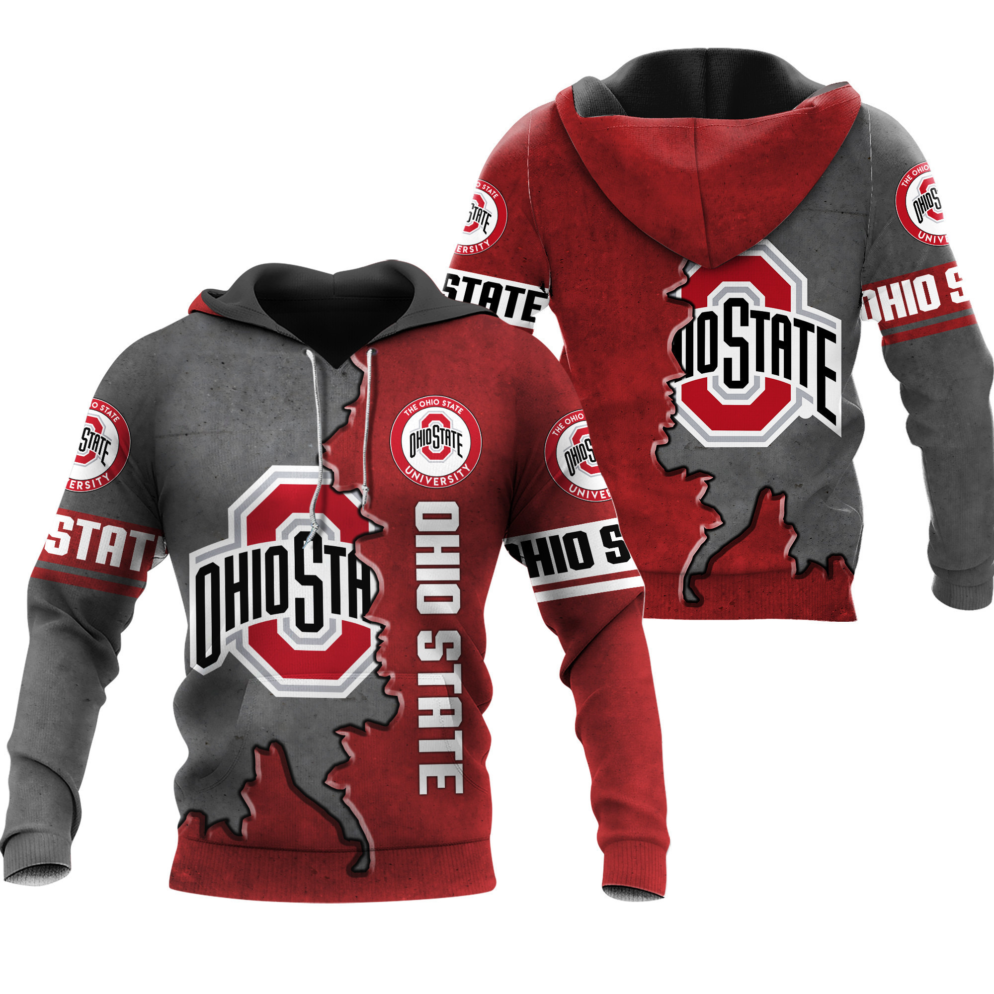 Ohio State Buckeyes Footballs Hoodie & Zip Hoodie