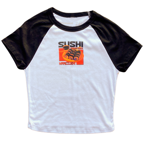 Sushi Narezushi Women   s Baby Rib Ladies Tee Shirt Outfit  For Men  For Women