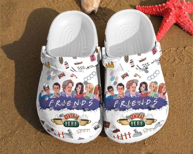 Friends Stickers Pattern Birthday Gift Classic clog Shoes