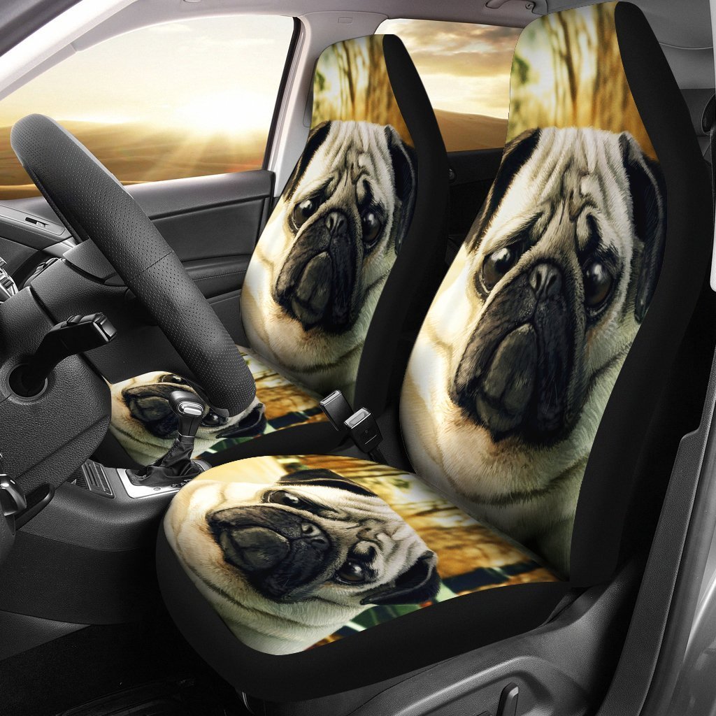 Pug Dog Animal Car Seat Cover