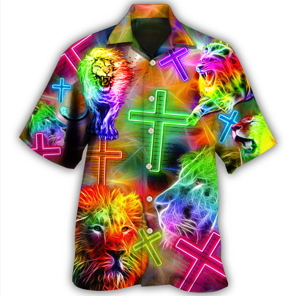 Lion Of God Style Hawaii Shirt Ha11852