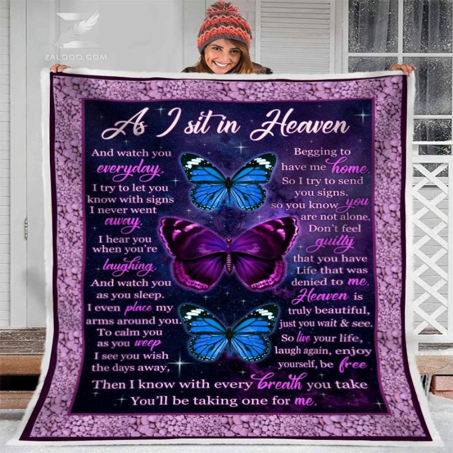 Zalooo – Blanket – Butterfly – As I sit in heaven (Purple)