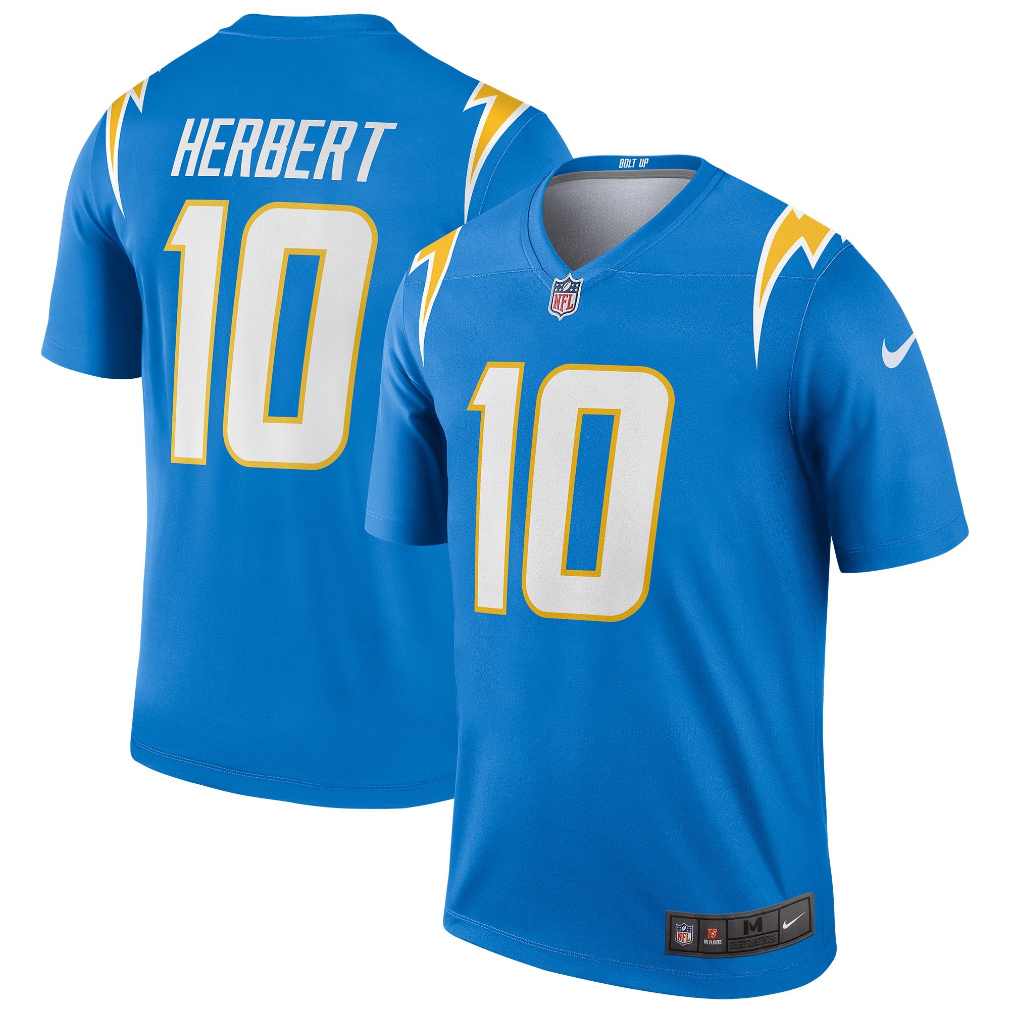 Men’s Los Angeles Chargers Justin Herbert Powder Blue Legend Jersey