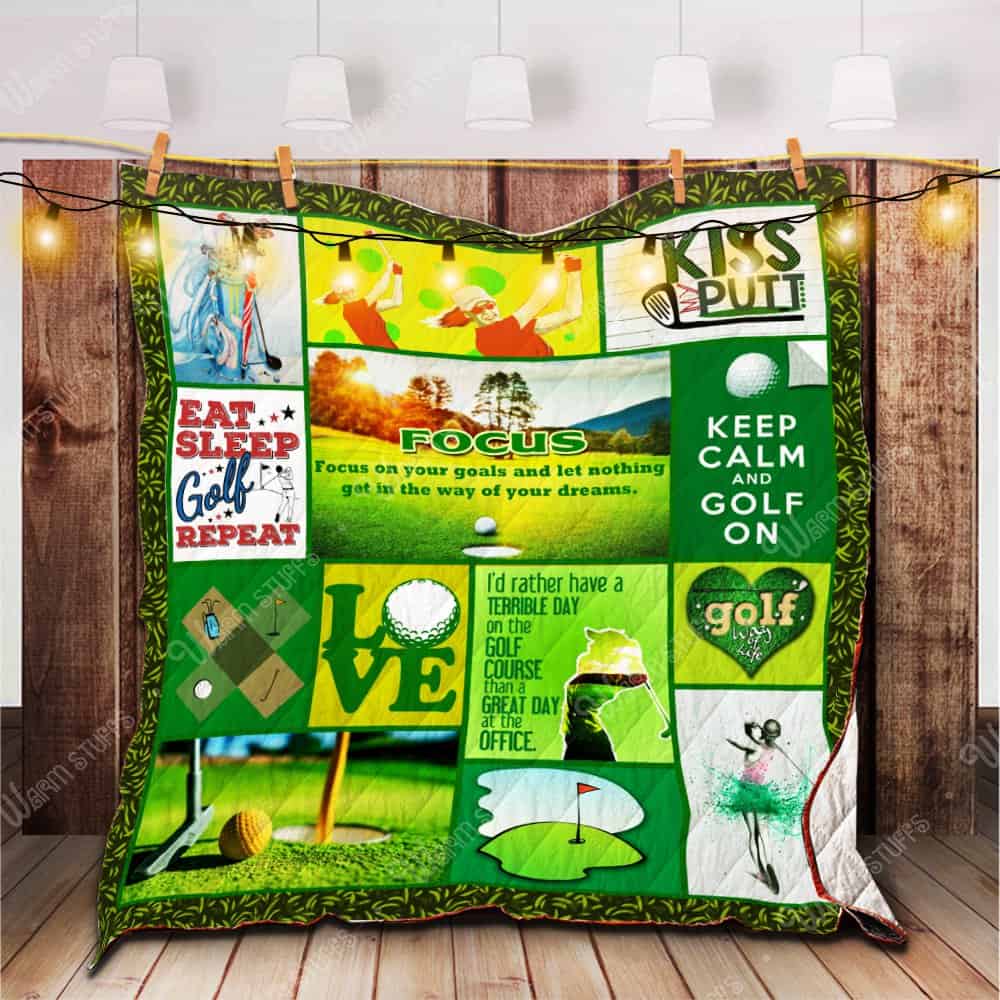 Play Golf Kp Woman Kp 3D Personalized Customized Quilt Blanket 3219 Design By Exrain.Com