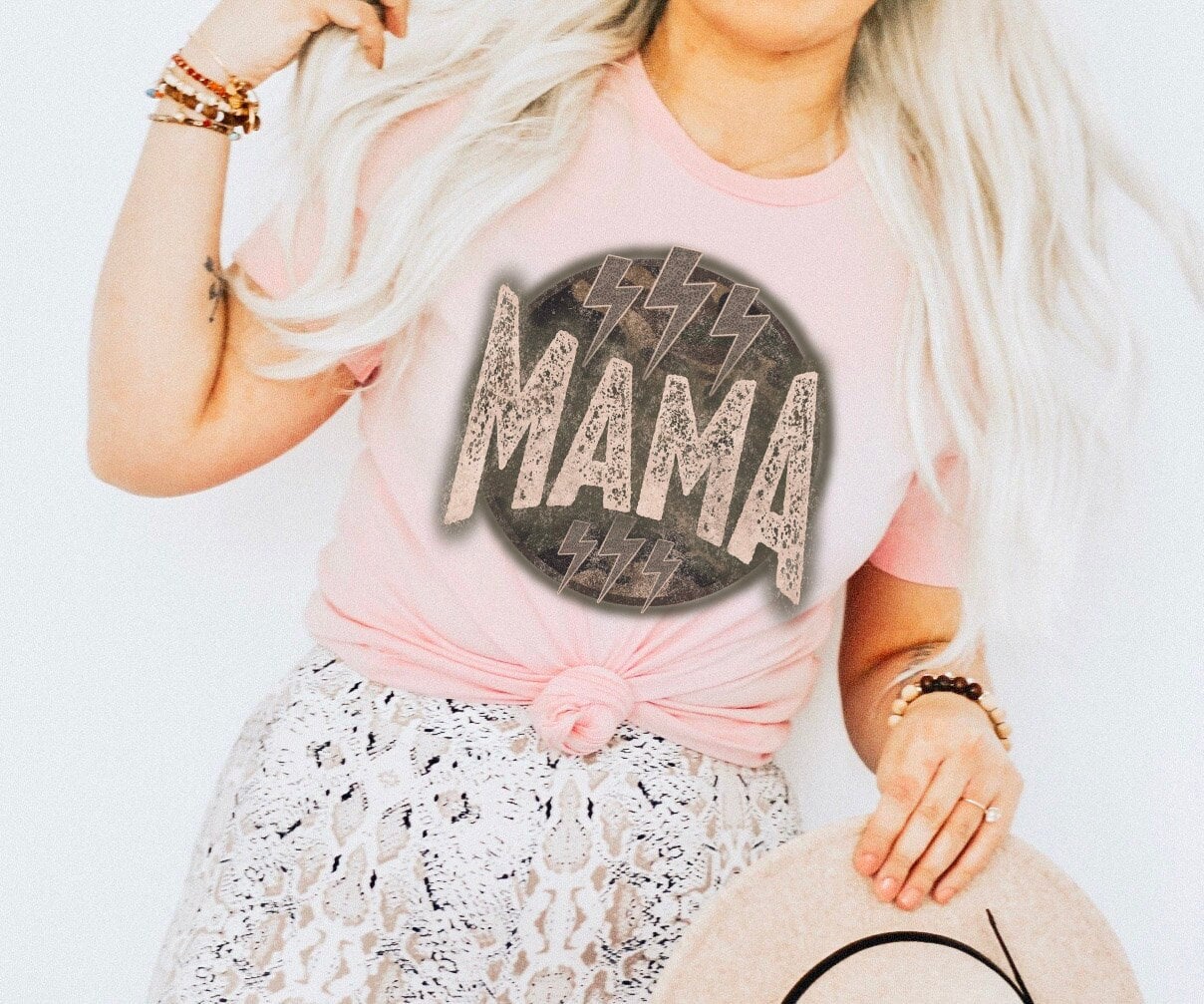 Mama Distressed Print Shirt – Mom Tee – Gift For Mama – Mother’s Day Gift – Mom Birthday Present – Retro Mama Shirt – Mommy Shirt