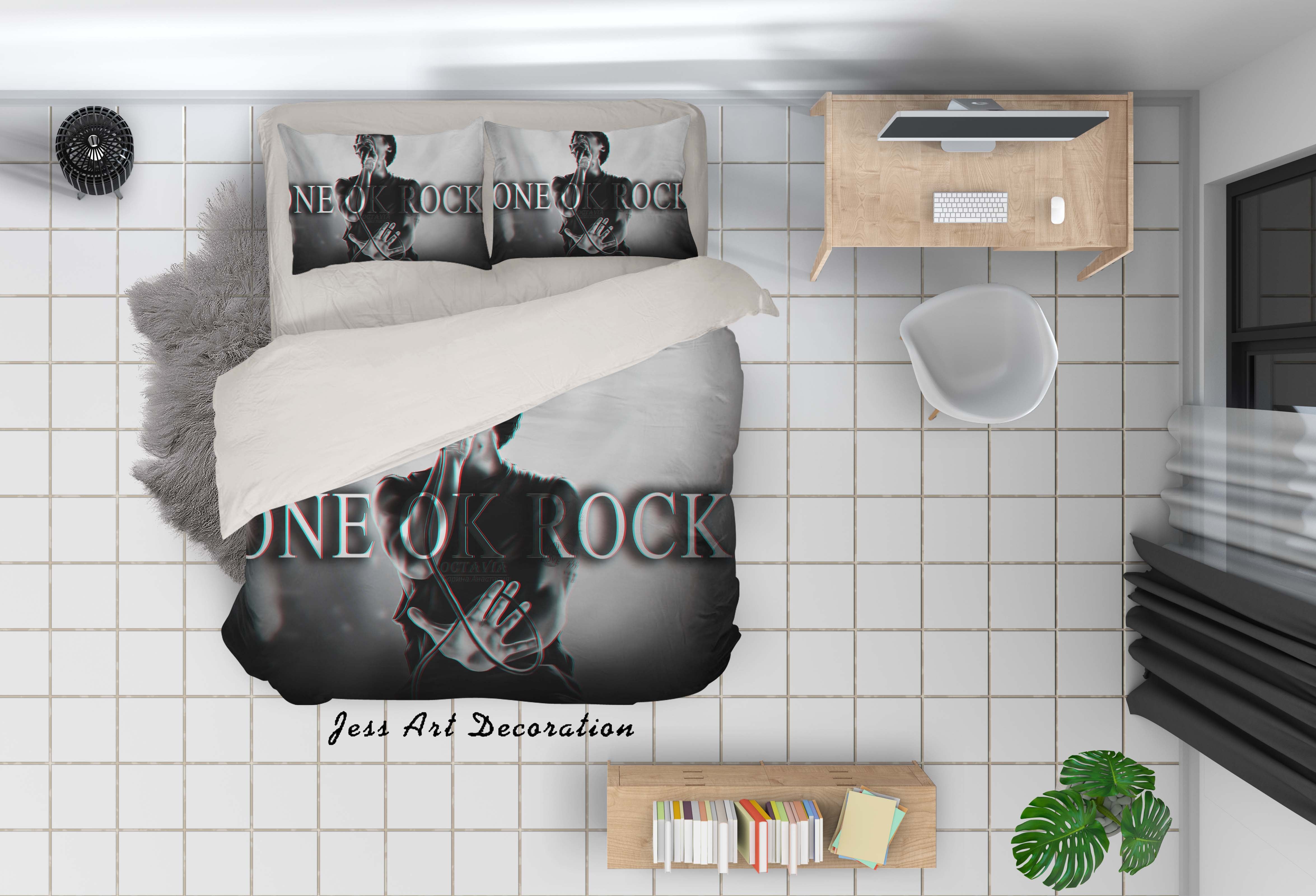 3D Rock Band One Ok Rock Quilt Cover Set Bedding Set Pillowcases 72