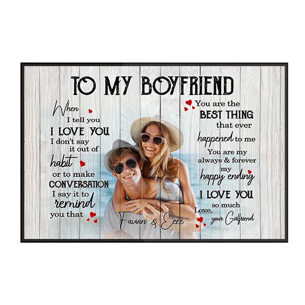 Custom Personalized photo name Valentine’s day wall prints poster gift ideas for room him boyfriend husband her girlfriend wife couple – Love You So Much TY2912 – Personalizedwitch