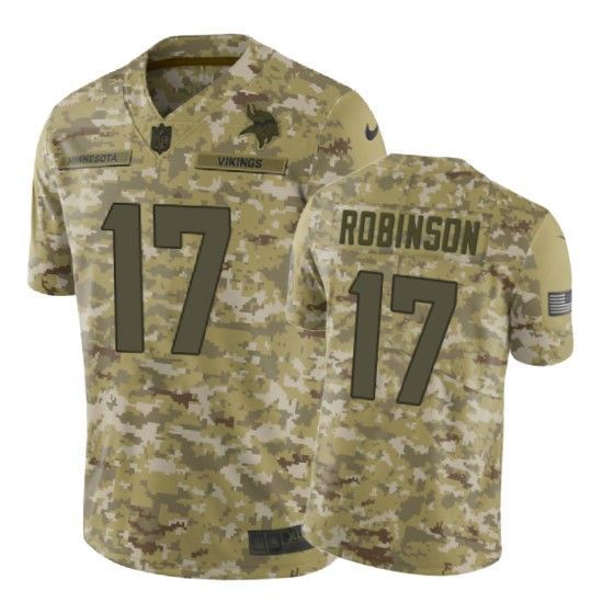 Aldrick Robinson Jersey NFL Camo Minnesota Vikings