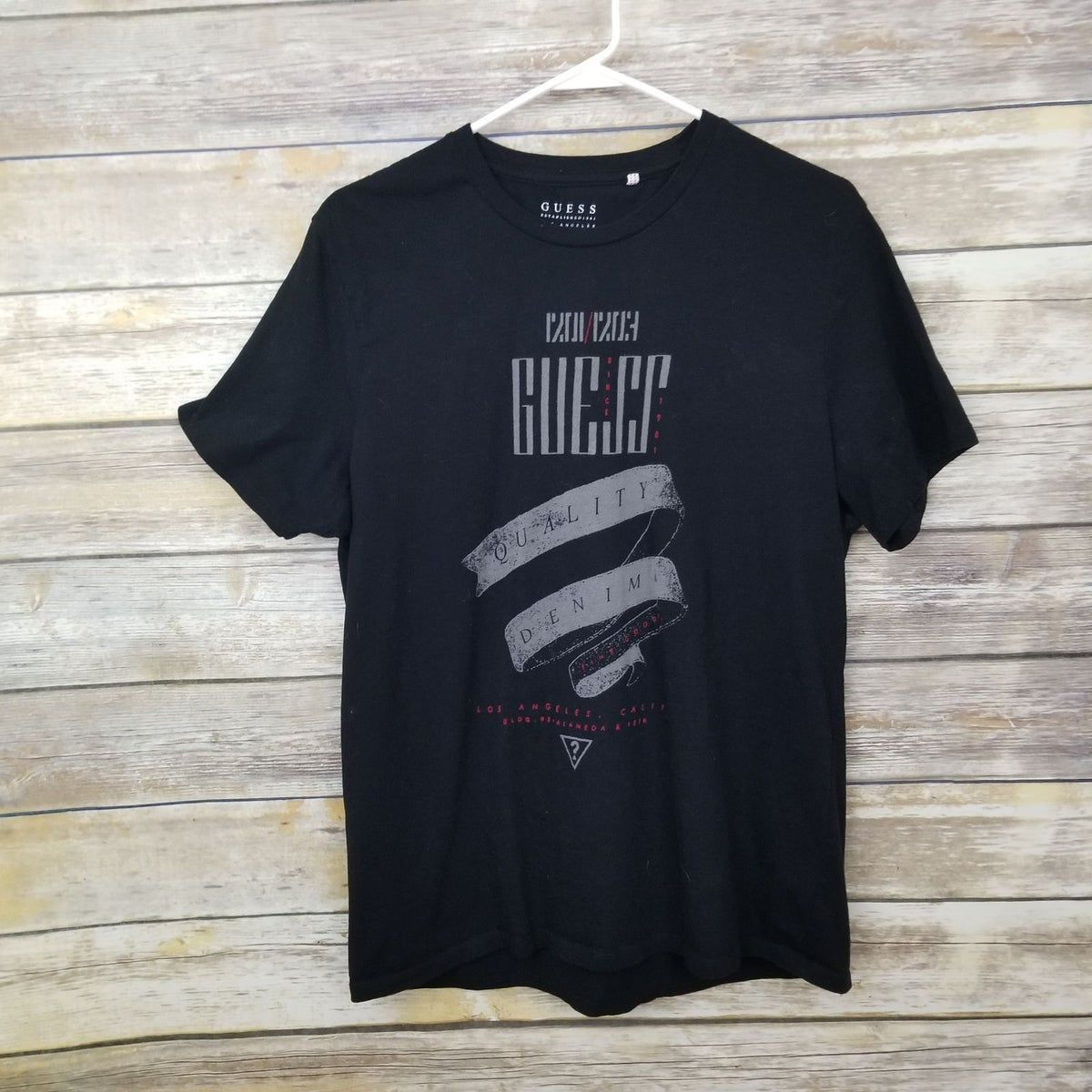 Guess Black Graphic Logo Shirt