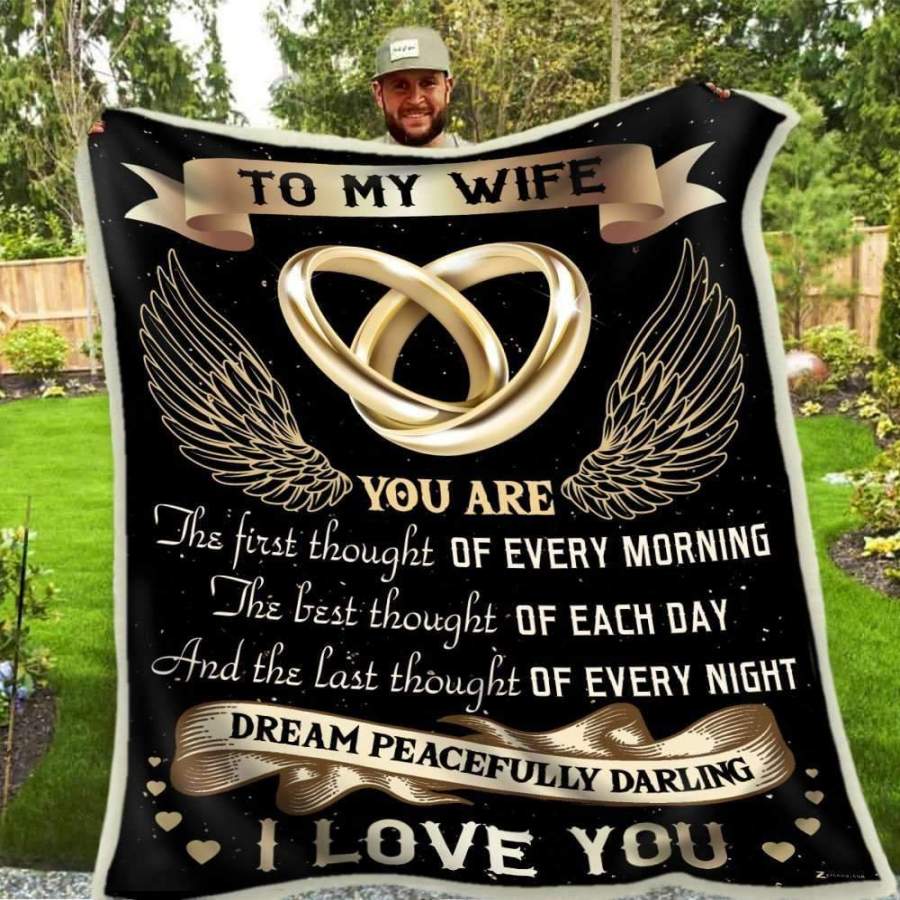 Blanket Gift For Wife You Are The Best Thought Each Day