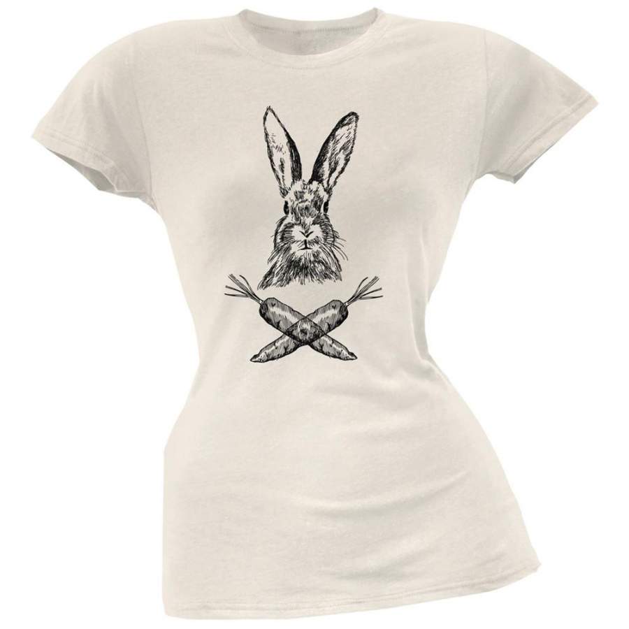 Easter – Jolly Rogers Rabbit Cream Juniors Soft T-Shirt