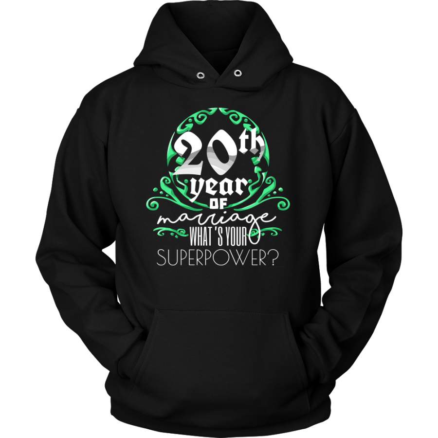 Anniversary Gift 20th, 20 Years Of Marriage, Couples Hoodie