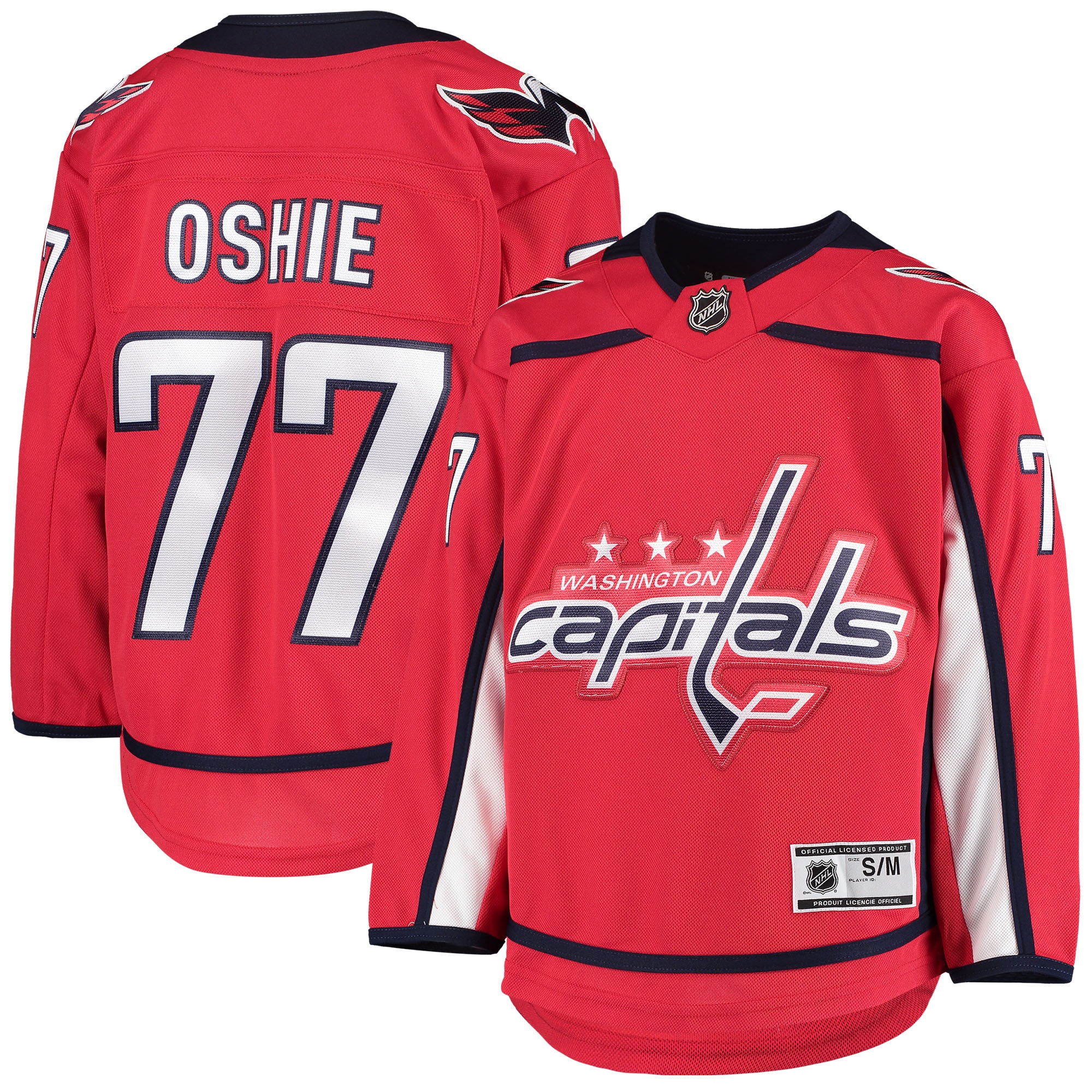 TJ Oshie Washington Capitals Youth Home Premier Player Jersey – Red