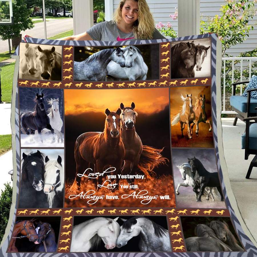 Horse Blanket Gift For    Boy Who Loves Horse Love You Forever