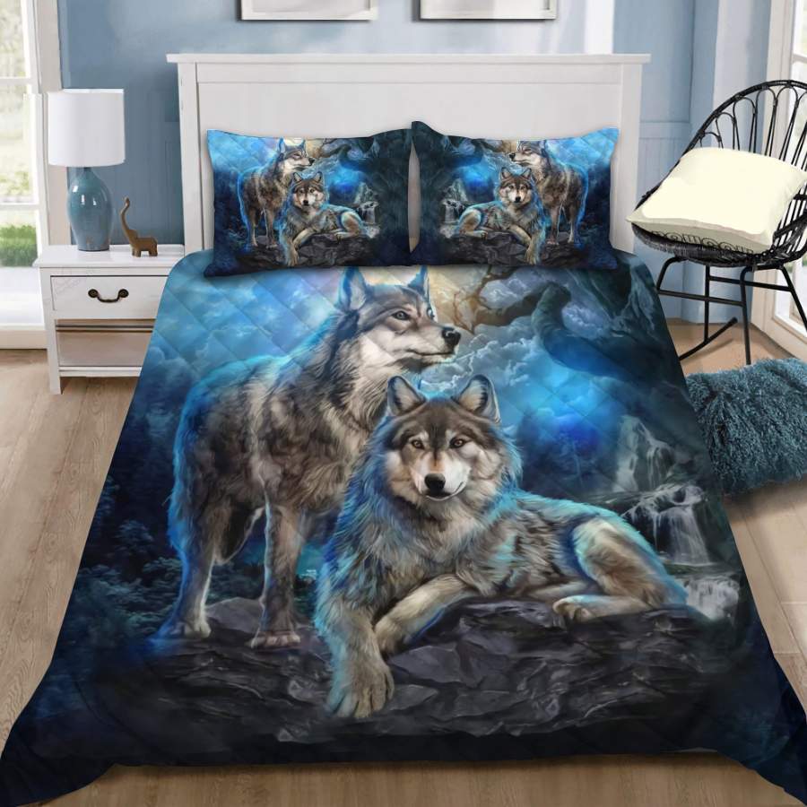 Wolf quilt bedding set HAC040703-HG