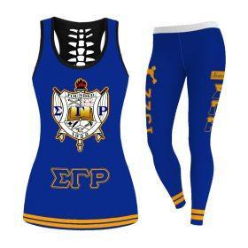 Sigma Gamma Rho Tank-Top And Legging 3D All Over Print