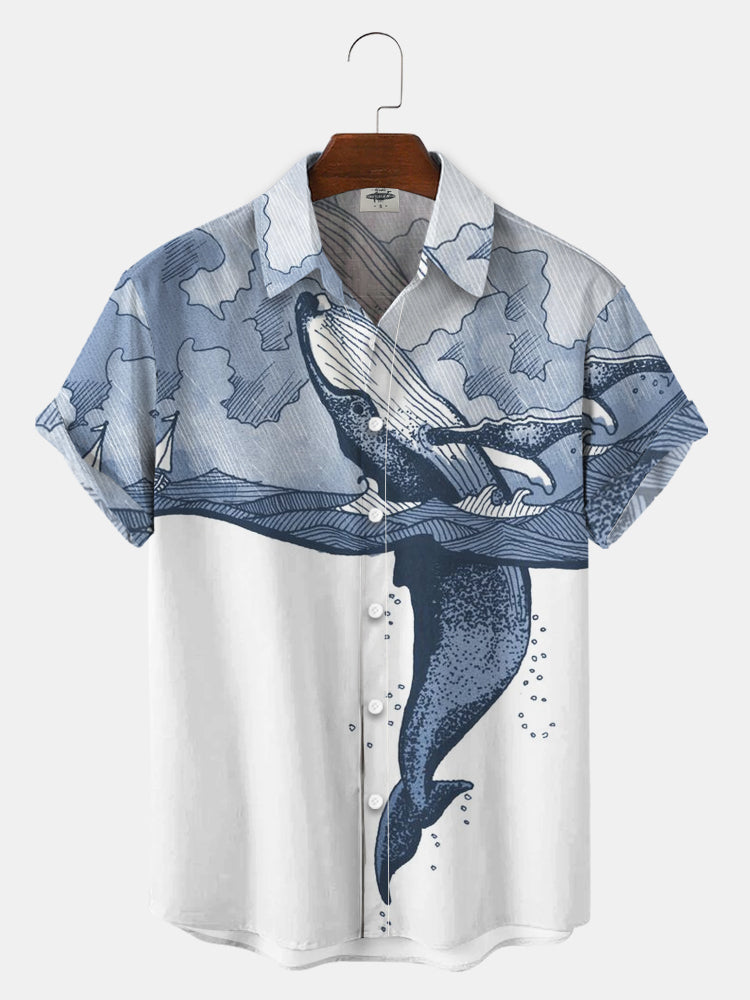 Men’S Whale Print Shirts