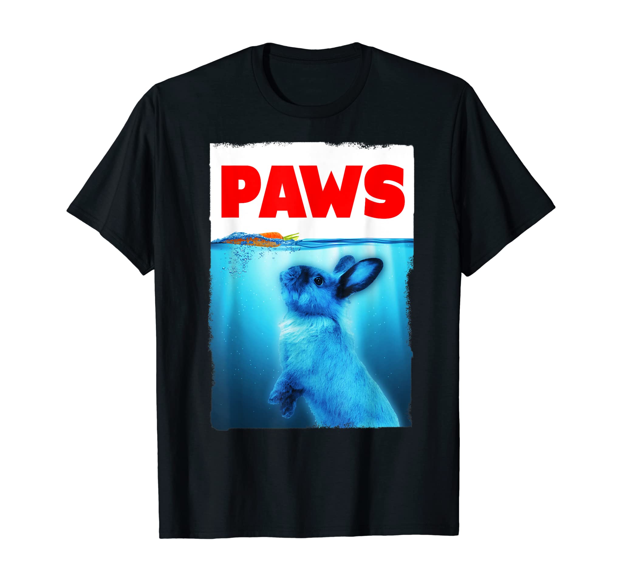 Paws Jaws Rabbit And Carrot For Men For Women Bunny Lovers T-Shirt