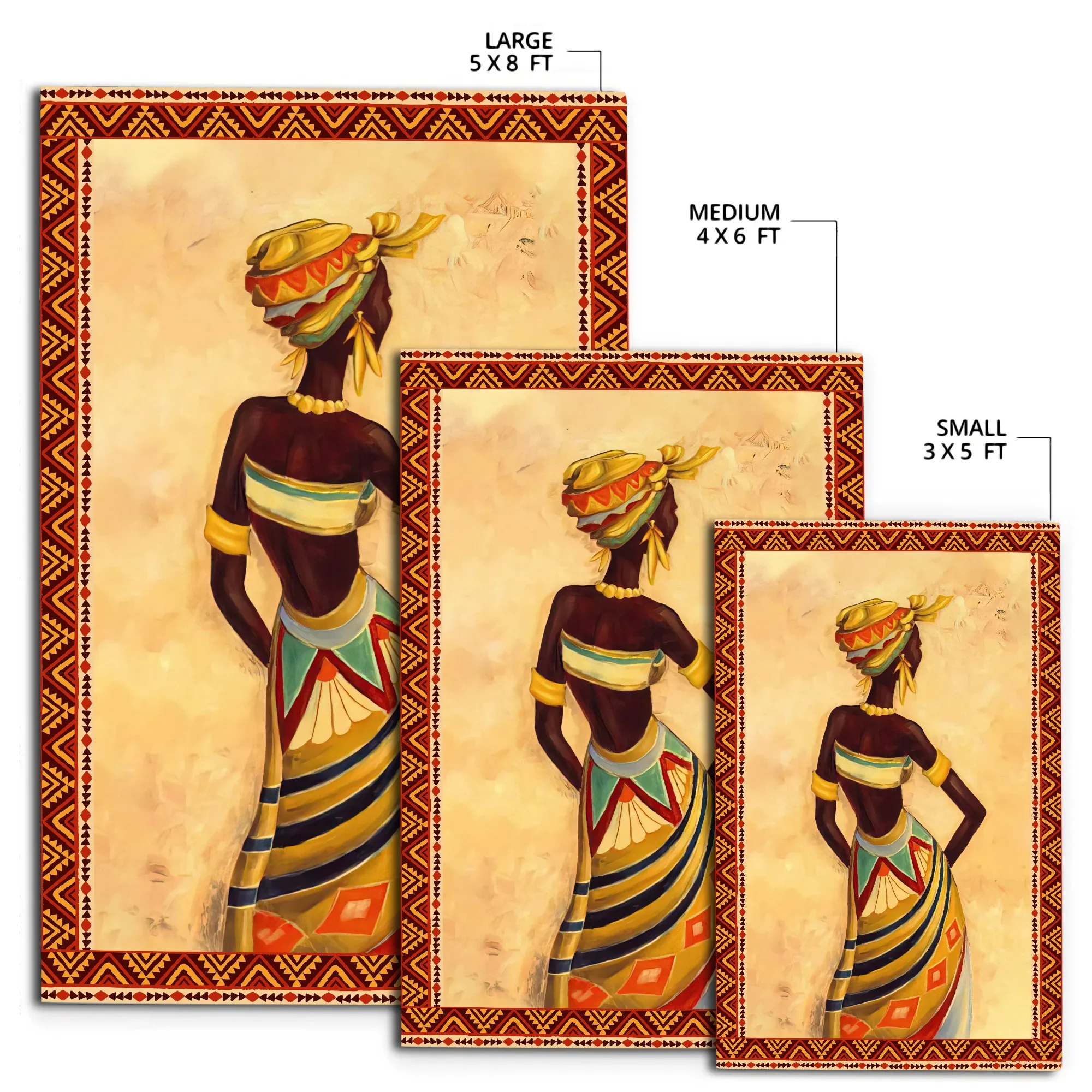 African Women Africa Art Rug