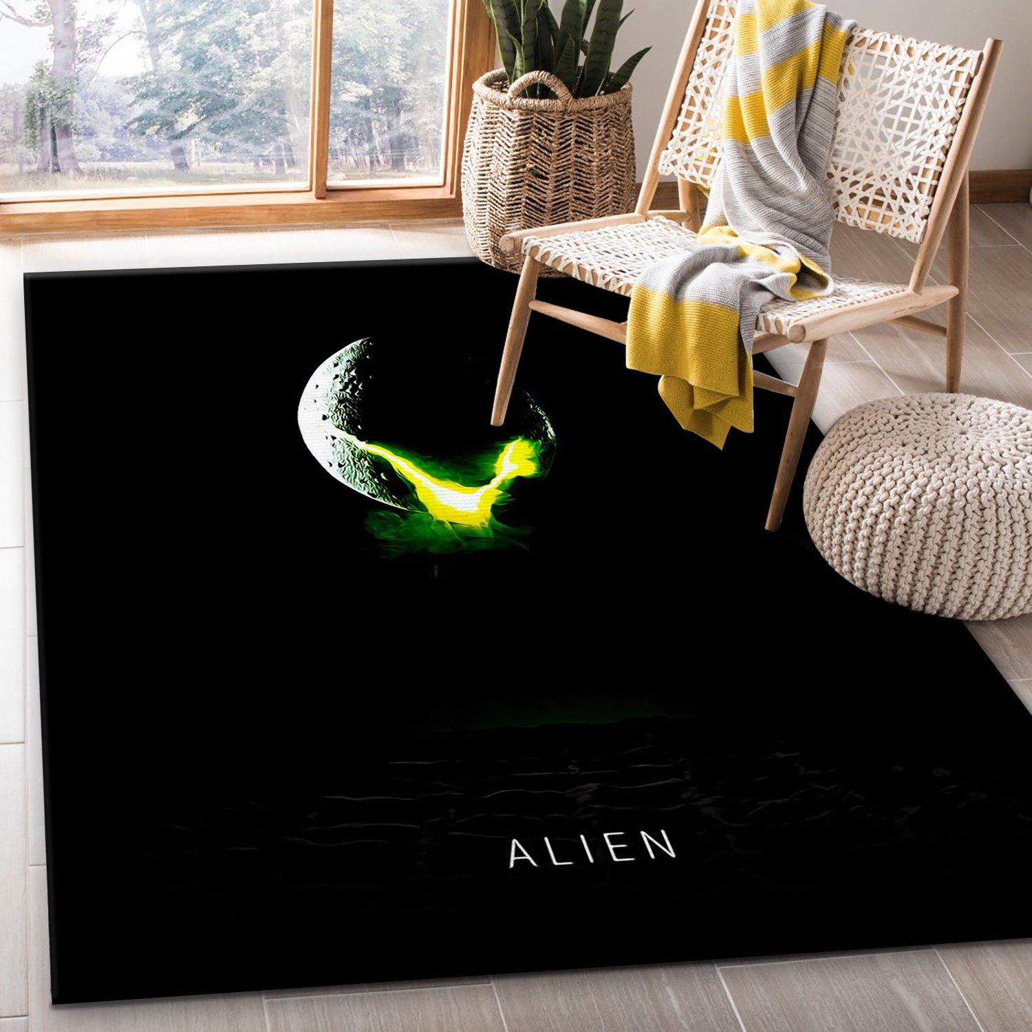 Alien 1979 Rug Art Painting Movie Rugs Home Decor Floor Decor