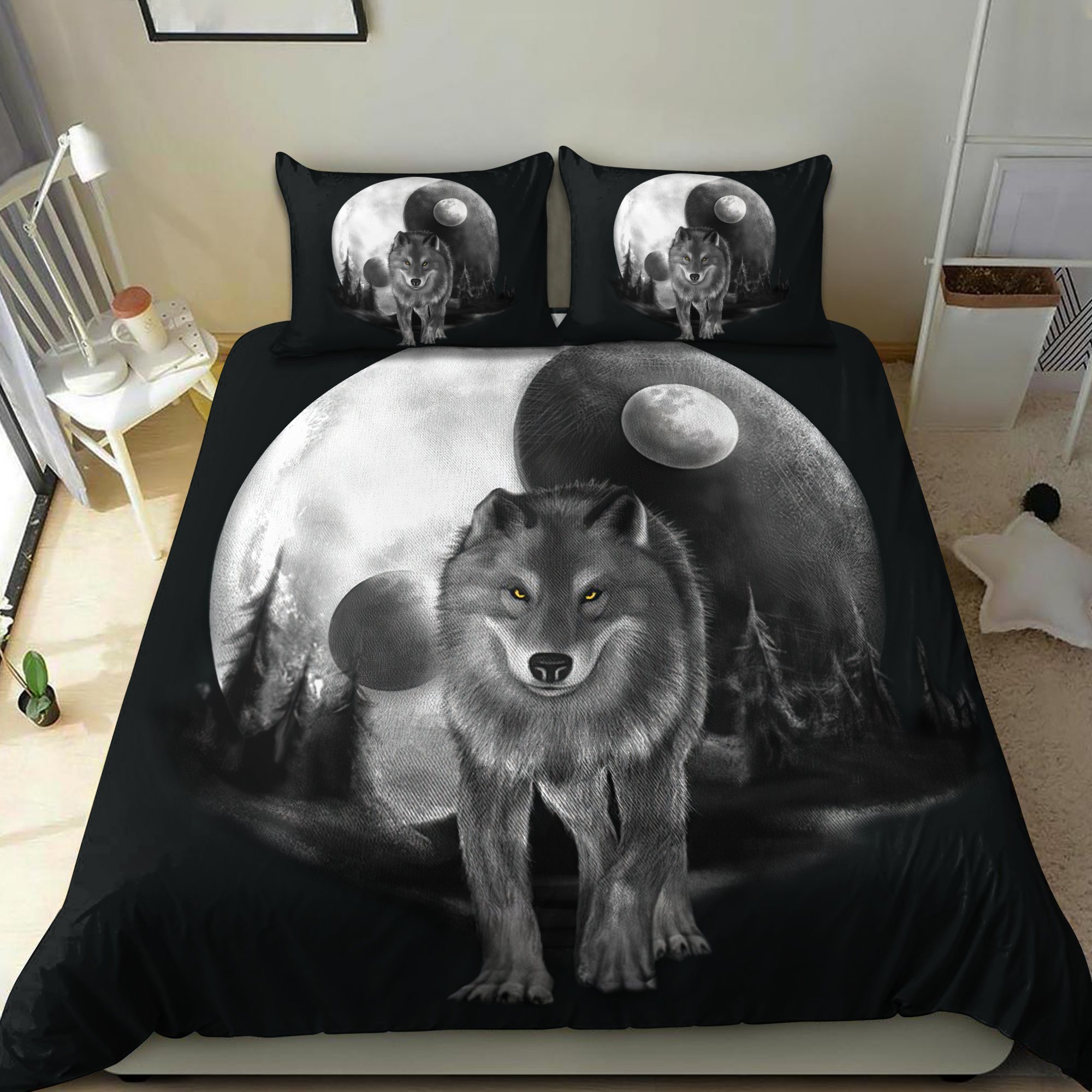 Wolf 3D All Over Printed Bedding Set