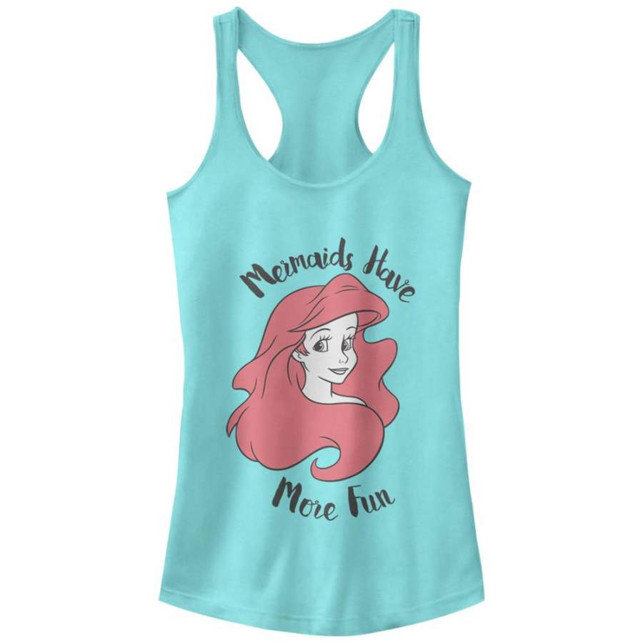 The Little Mermaid Junior’s Ariel Mermaids Have Fun  Racerback Tank Cancun S