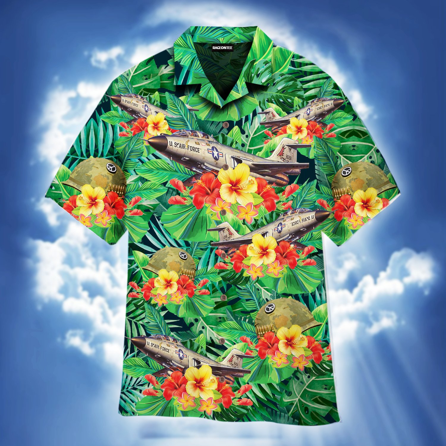 Mcdonnell F101 And Vietnam War Helmet Hawaiian Shirt | For Men & Women | Adult | Wt1168