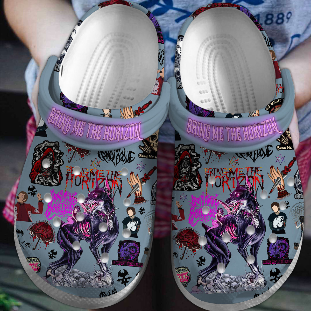 Bring Me the Horizon Rock Band Music Crocband Crocs Shoes Clogs For Men Women and Kids