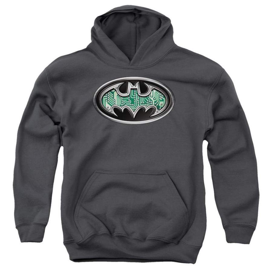 Batman – Circuitry Shield Youth Pull Over Hoodie