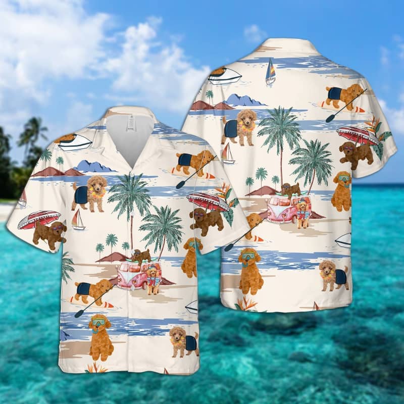 Toy Poodle Summer Beach Hawaii Dog Short Sleeve Hawaii Shirt Ha522