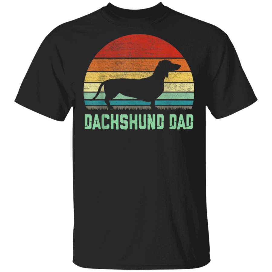 Vintage Dachshund Dad Shirt Dog Lover Gifts TShirt