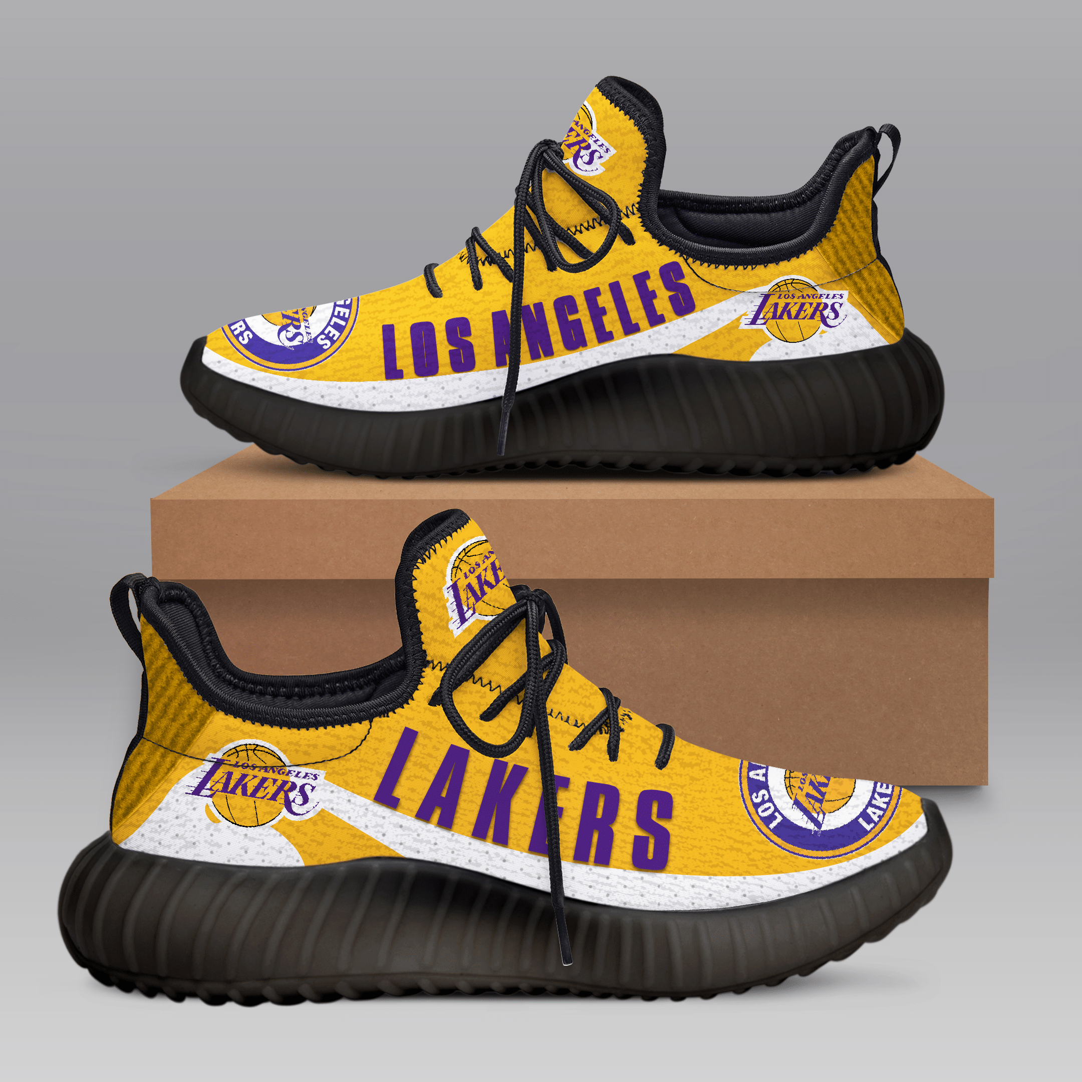 La Lakers White Yz Shoes – V6.1