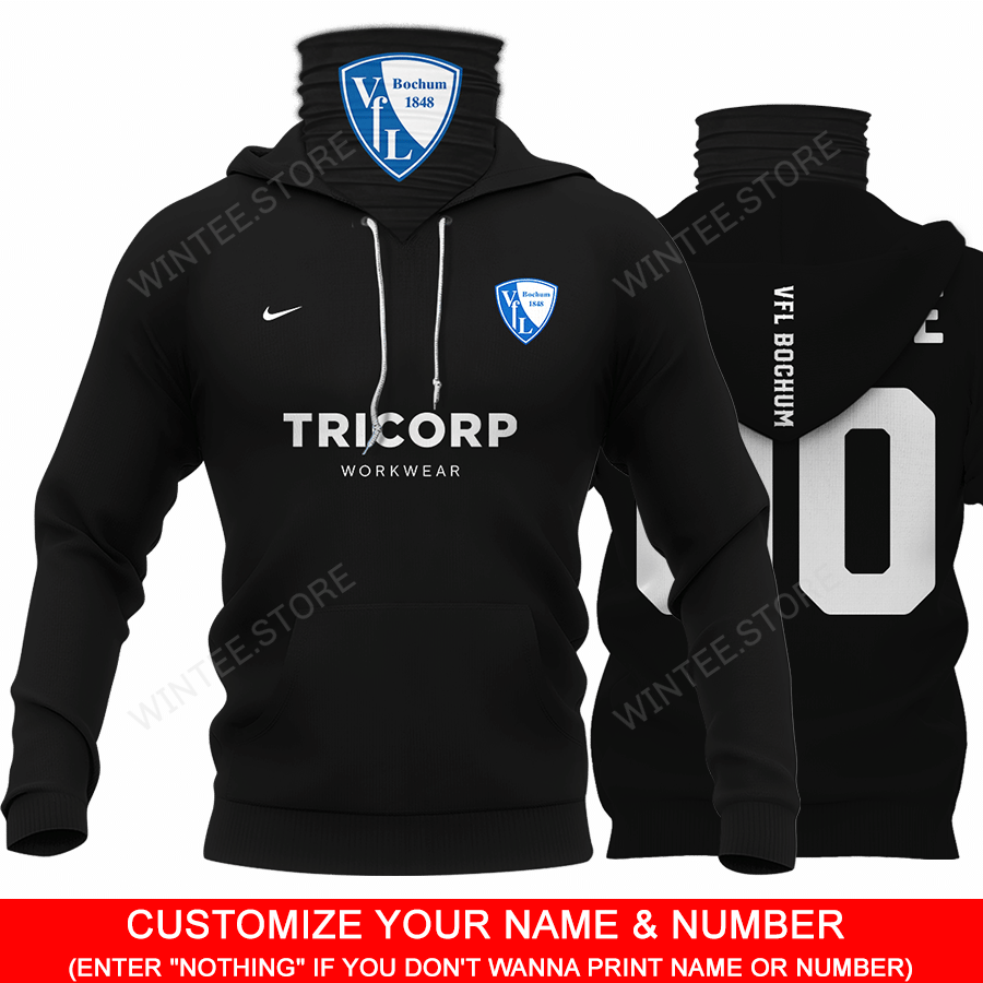 02VfLBochum001 |HoodieMask| CUSTOMIZE YOUR NAME & NUMBER | HOT SALE 3D PRINTED