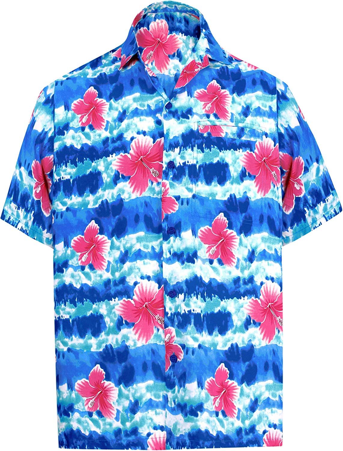 Floral Blue Unique Design Hawaii Shirt Ha84963