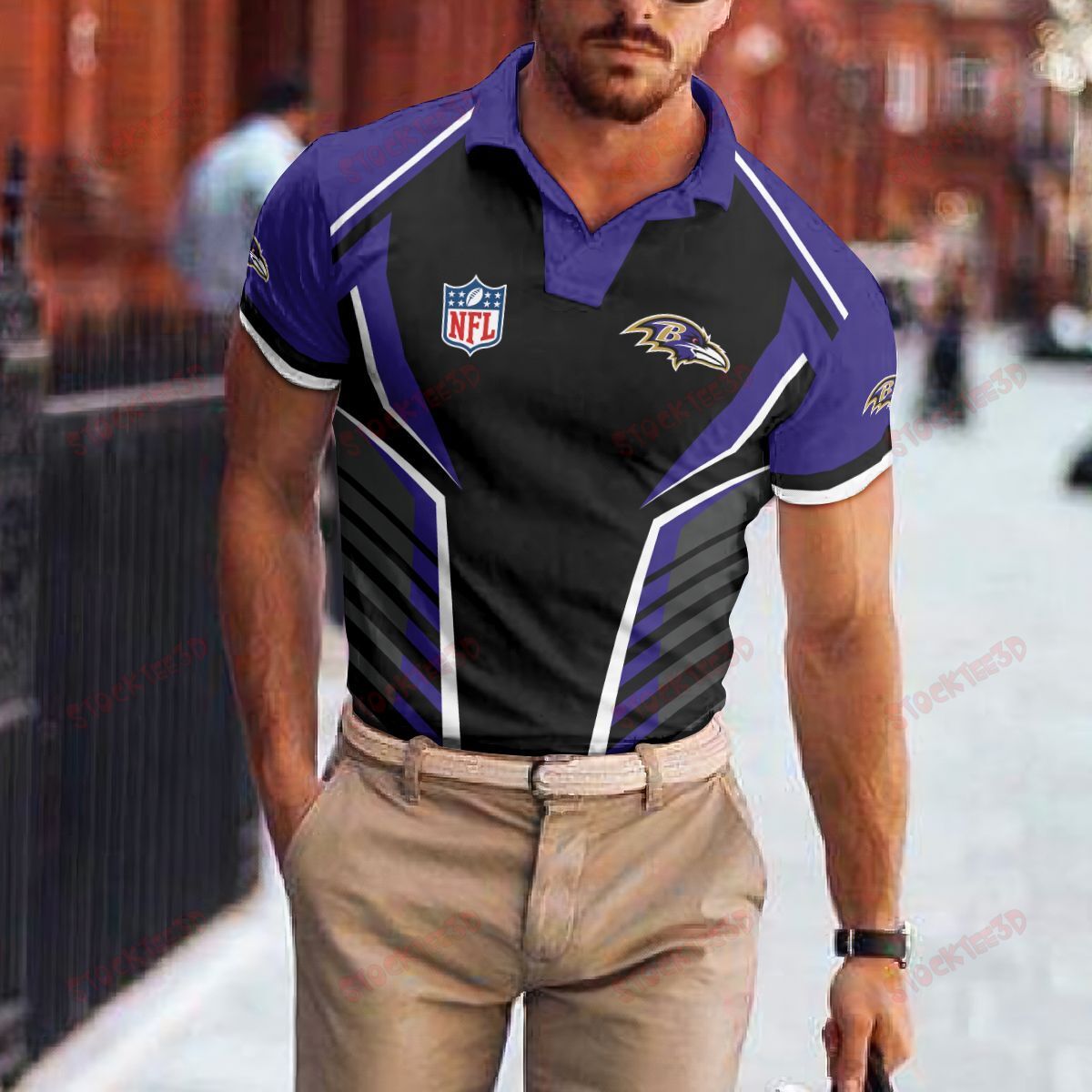 Baltimore Ravens Polo T-Shirt 058