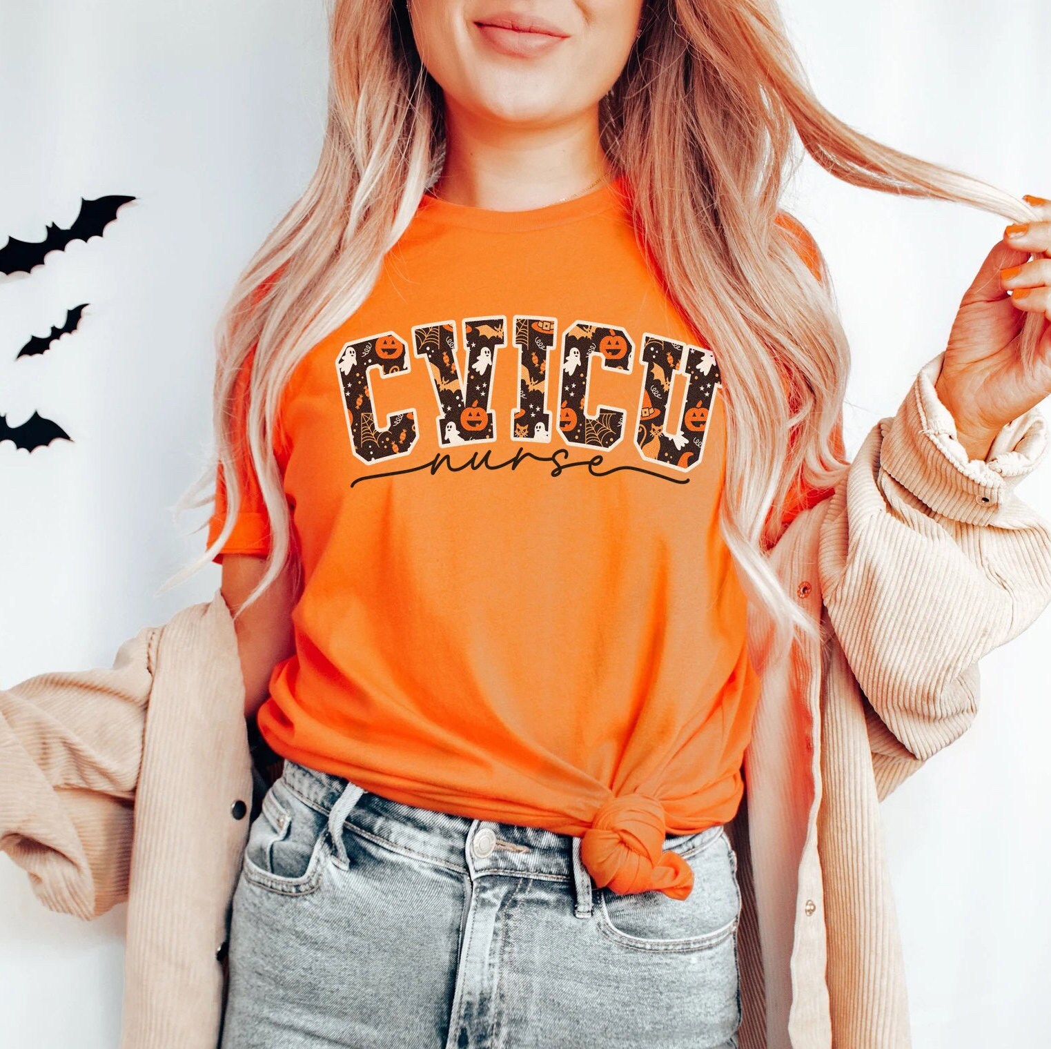 CVICU Nurse Halloween Shirt | Cardiac ICU Rn Fall Autumn Tshirt, Cv Icu ...