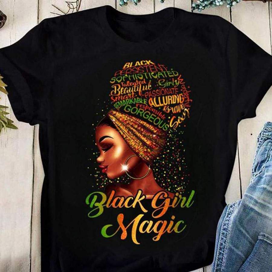 Black Girl Magic So Beautiful Custom name Shirt #DH