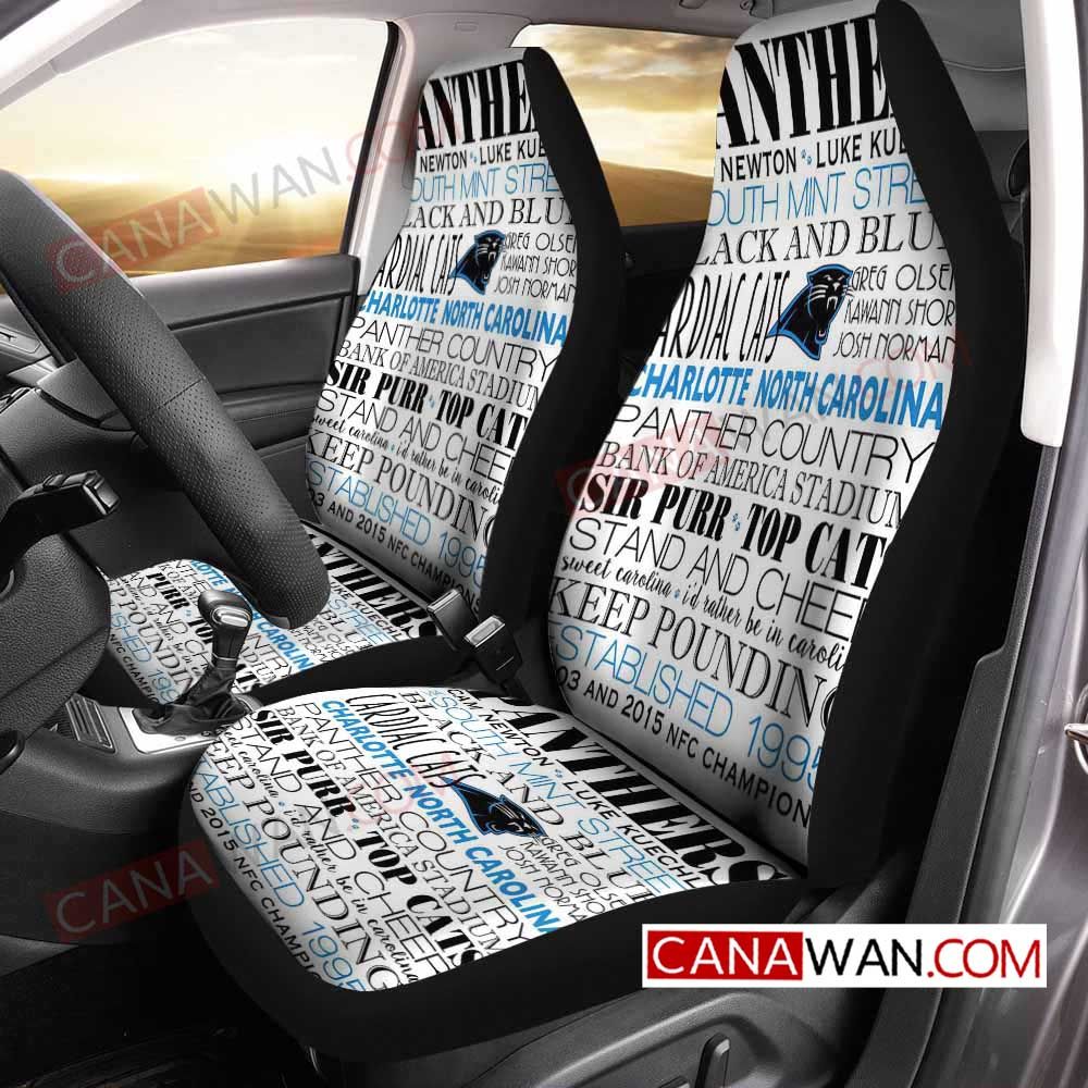 Carolina Panthers Style123 3D Customized Personalized Car Seat Cover