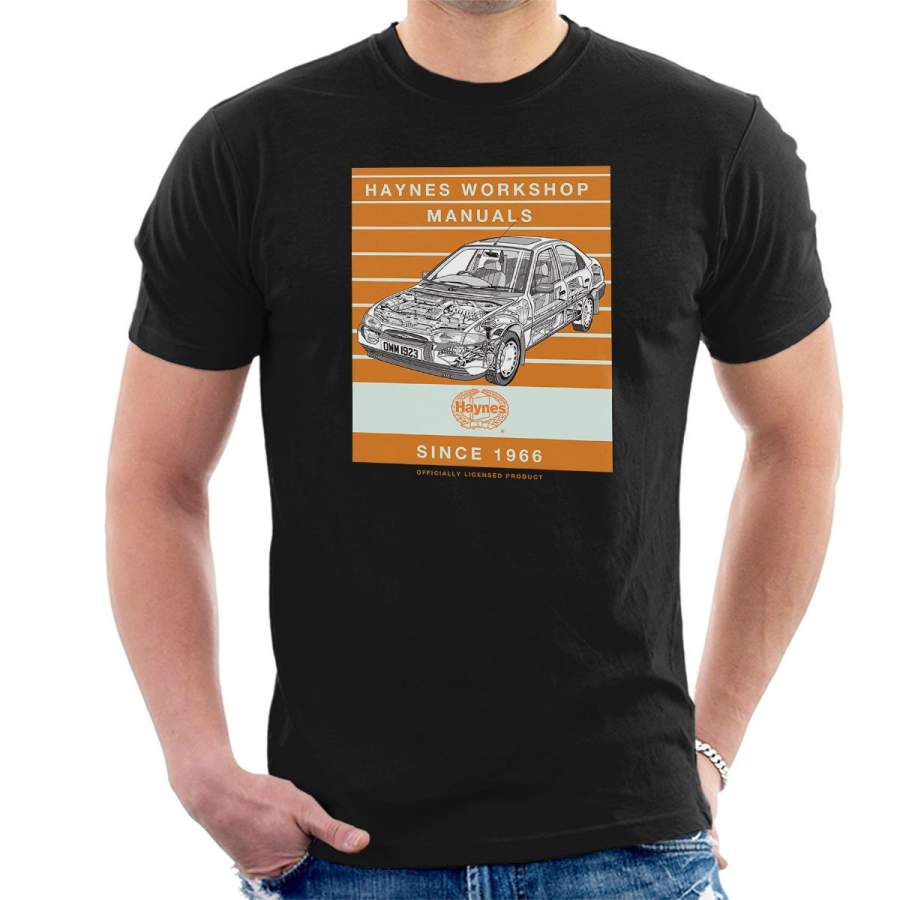 Haynes Workshop Manual 1923 Ford Mondeo Stripe Men’s T-Shirt