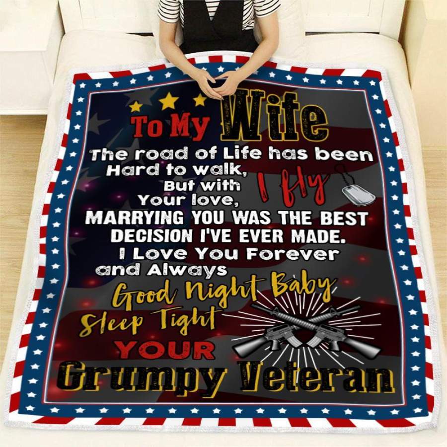 Marrying You Was The Best Decision Grumpy Veteran Giving Wife Blanket