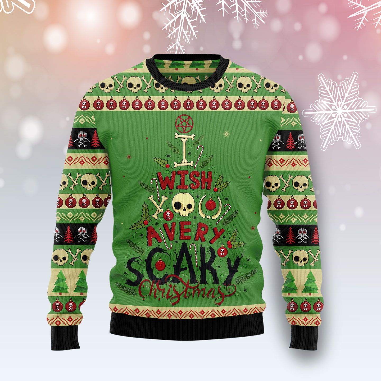 Scary Christmas TY0812 Ugly Christmas Sweater