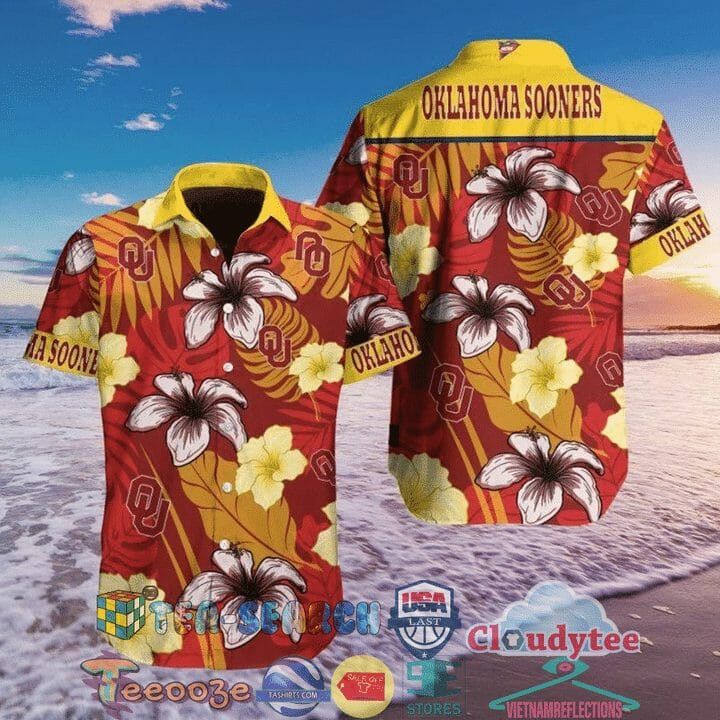 NCCA Oklahoma Sooners Crimson Yellow Hawaiian Shirt