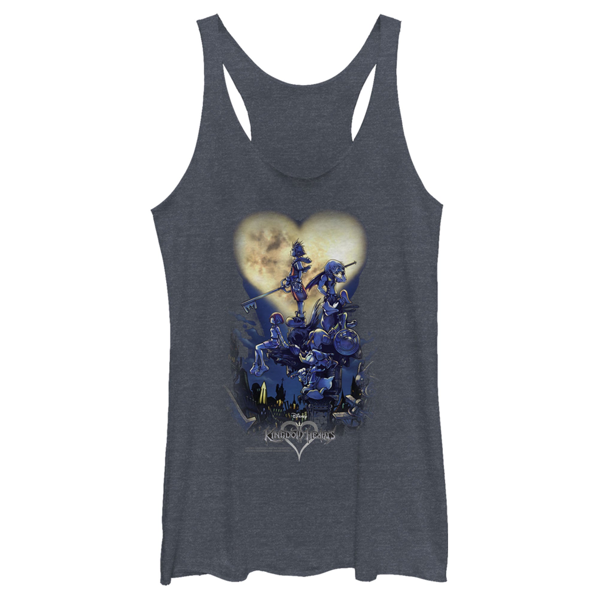 Women’S Kingdom Hearts 1 Box Art Racerback Tank Top